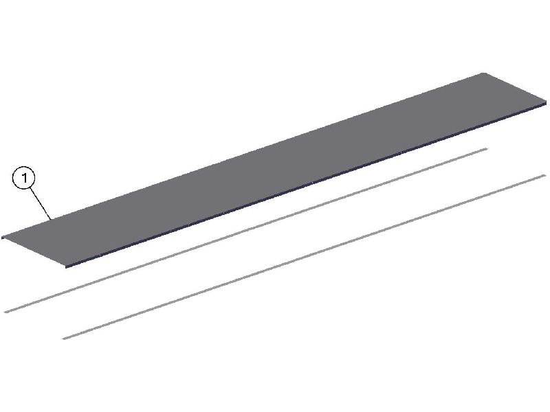 Тентованный полуприцеп с алюминиевыми бортами «Тонар» модели 9888-0000070 - ПАНЕЛЬ КРЫШИ